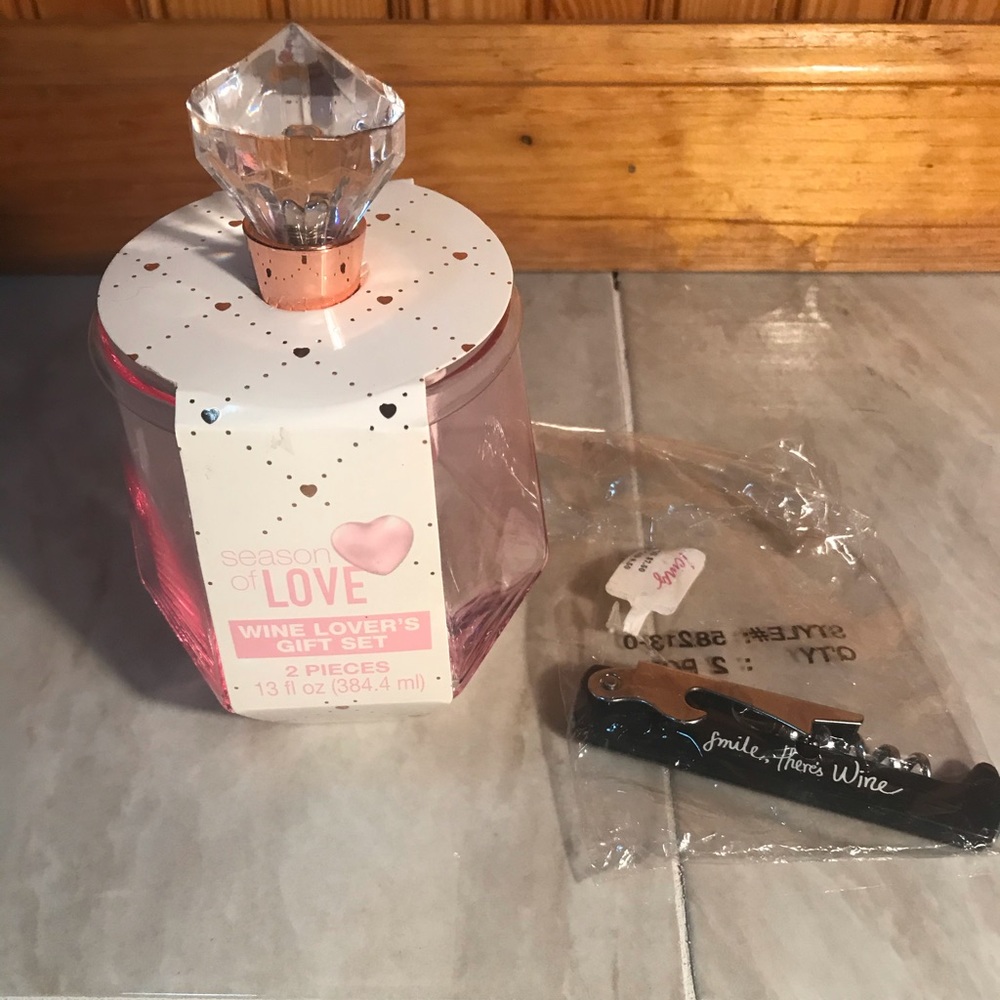 3/25✨Wine Lovers Set- glass,wine stopper&corkscrew